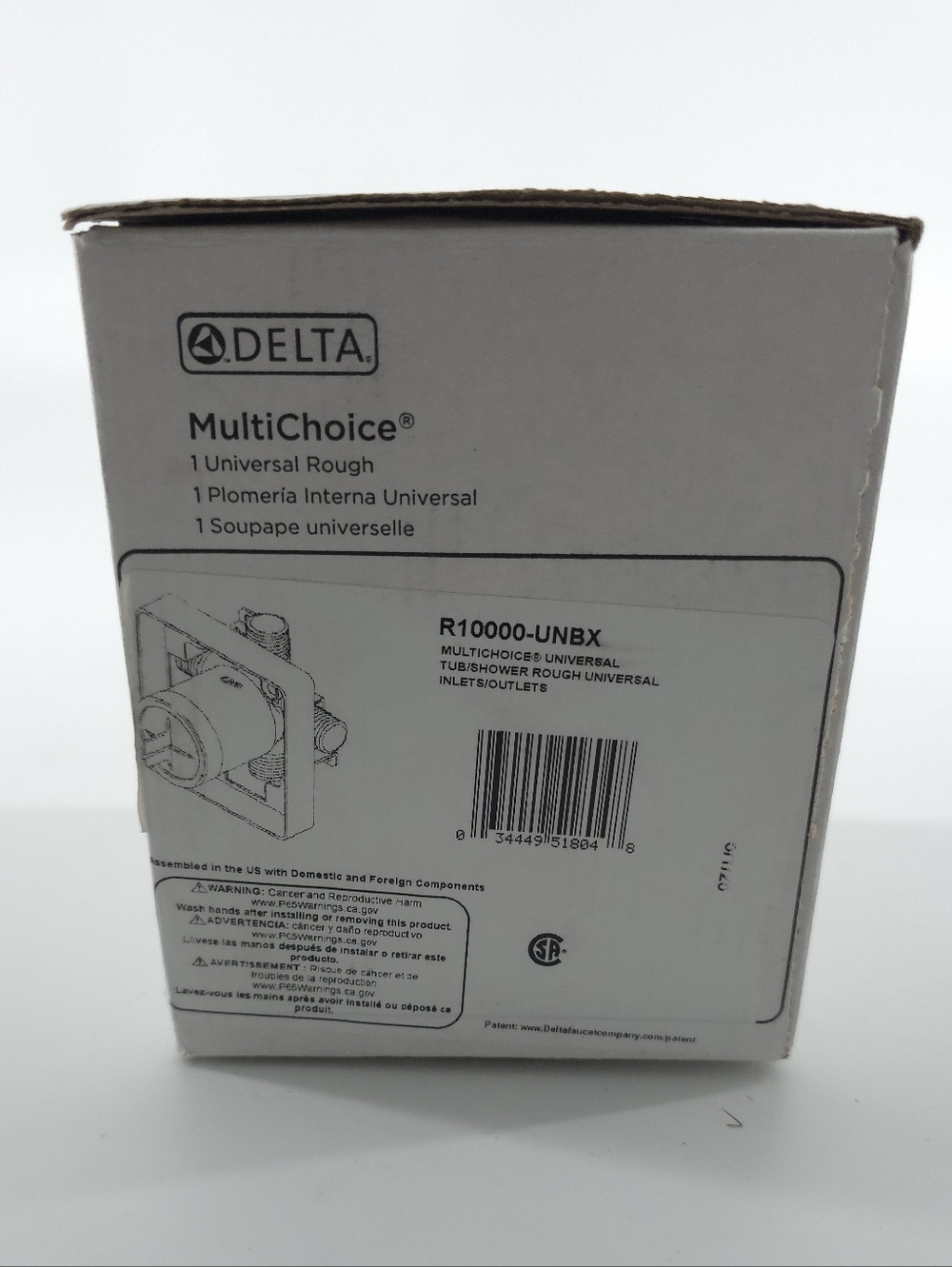 Delta R10000-UNBX MultiChoice Universal Shower Valve Rough-In Brass